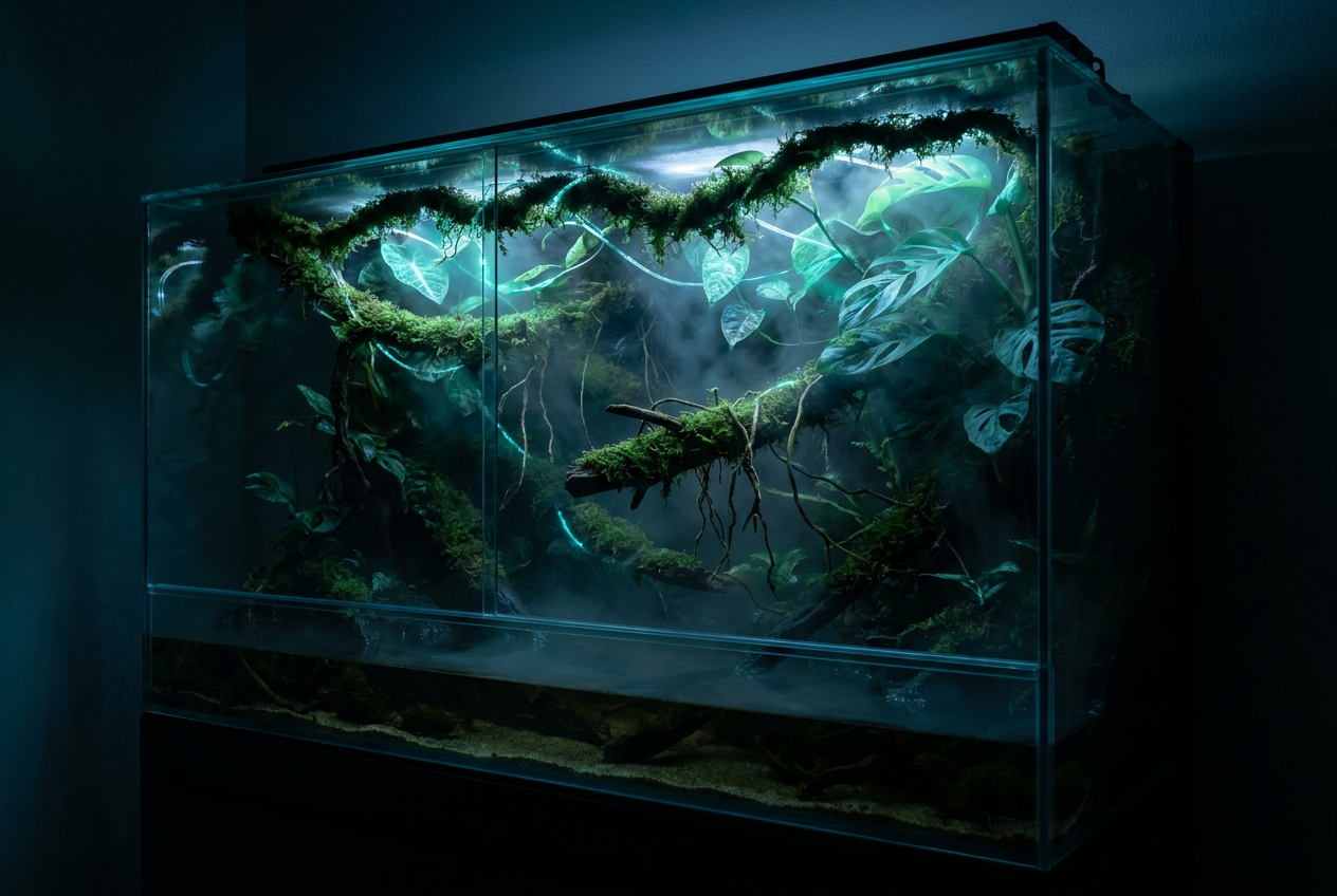 Experimental Ecosystem Builds — Part 4: Building The Bioluminescent Night-Mode Canopy