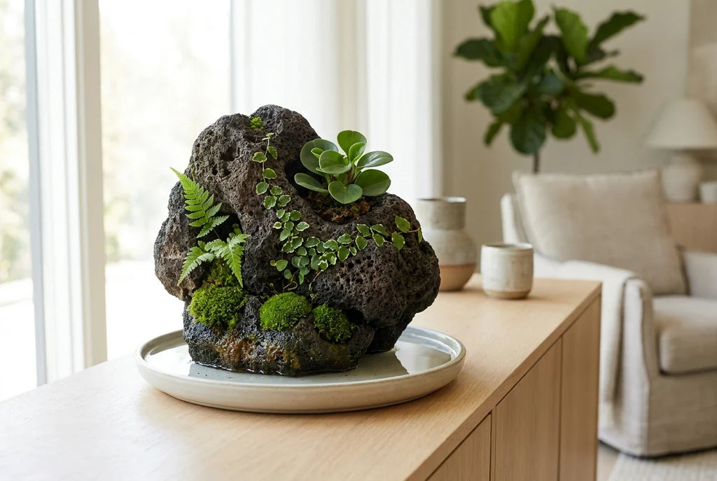 Growing Above Water: Volcanic Pots, Wabi-Kusa & Rock Planting