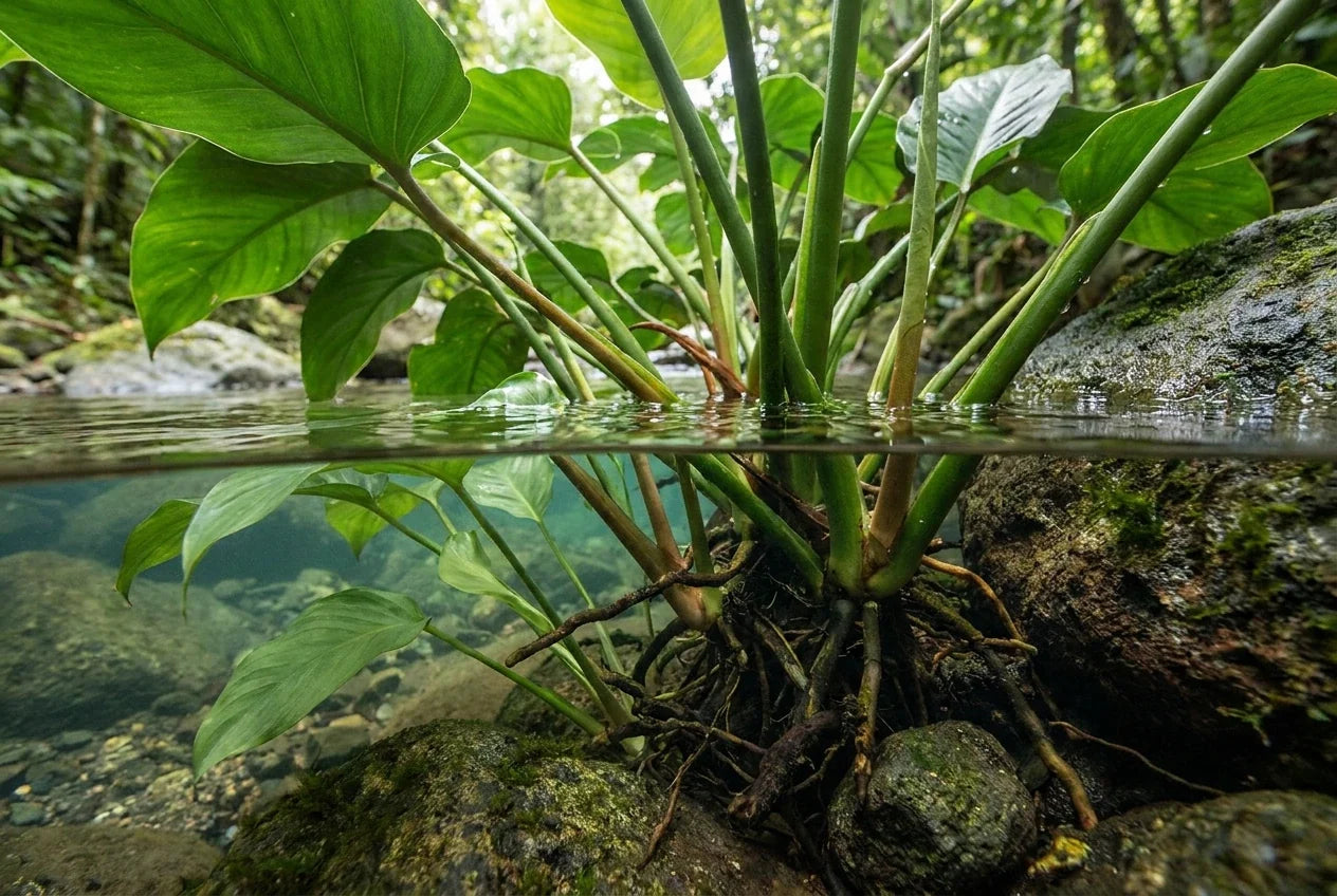 Why Emergent Plants Grow Differently