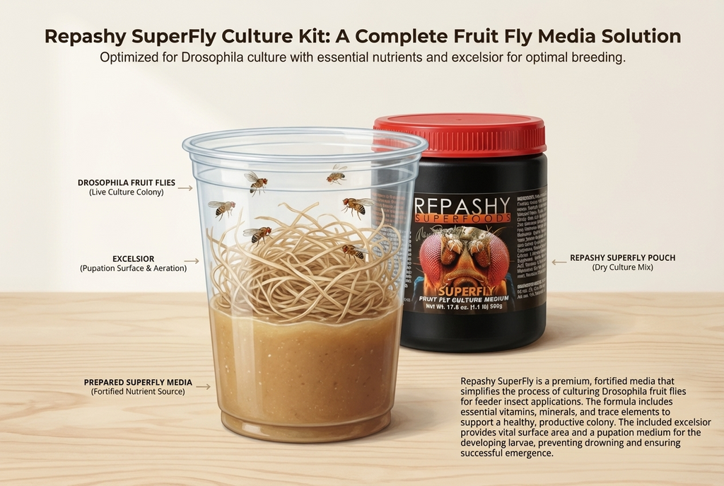 The No-Fail Guide to Fruit Fly Cultures Using Repashy SuperFly