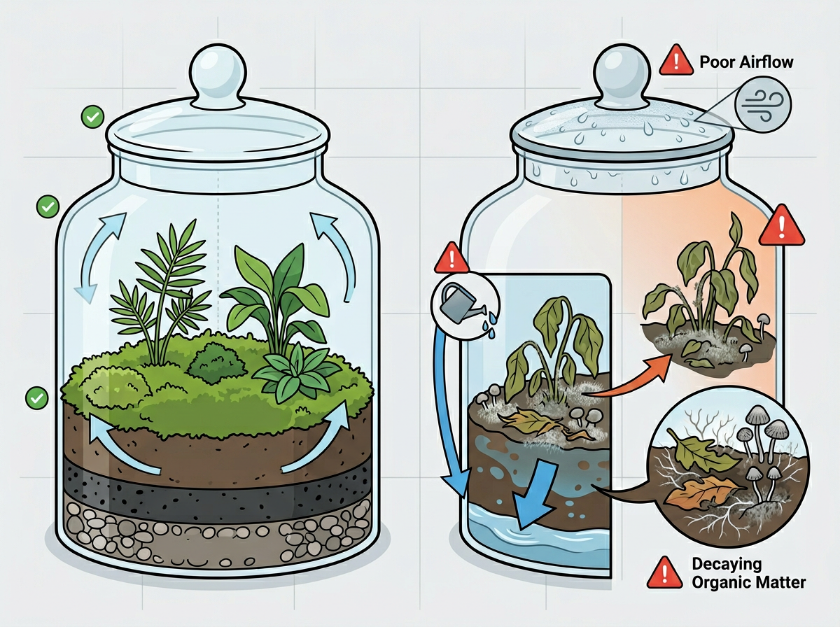 Why Fungus and Mold Grow in My Terrarium