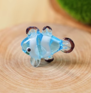MARIMO Ornare Glass Series (Blue Clown Fish / 1 x 2.5cm / 1PC)