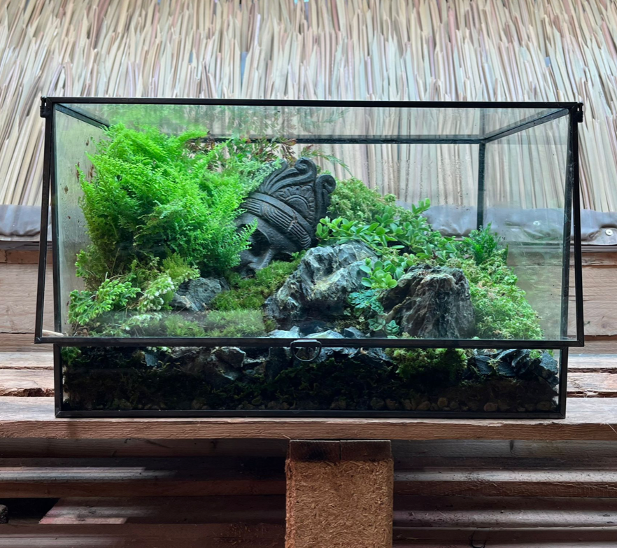 CUSTOM DESIGN Terrarium (Geometric Front Flap / 36x26x26cm)