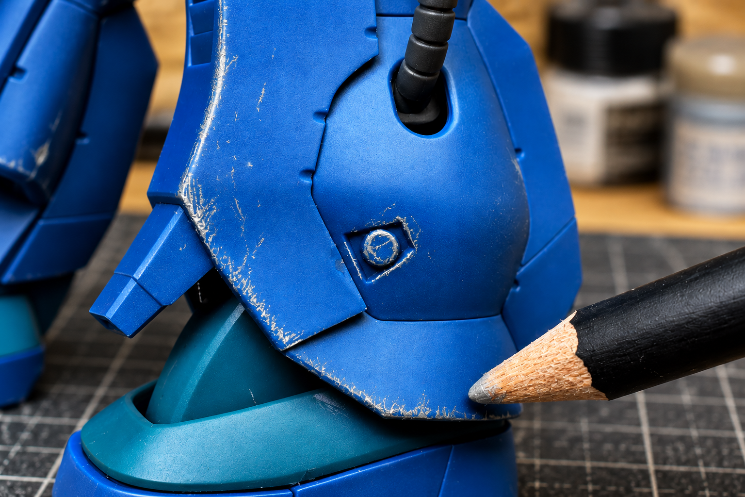 Creating Realistic Paint Wear with a Weathering Pencil