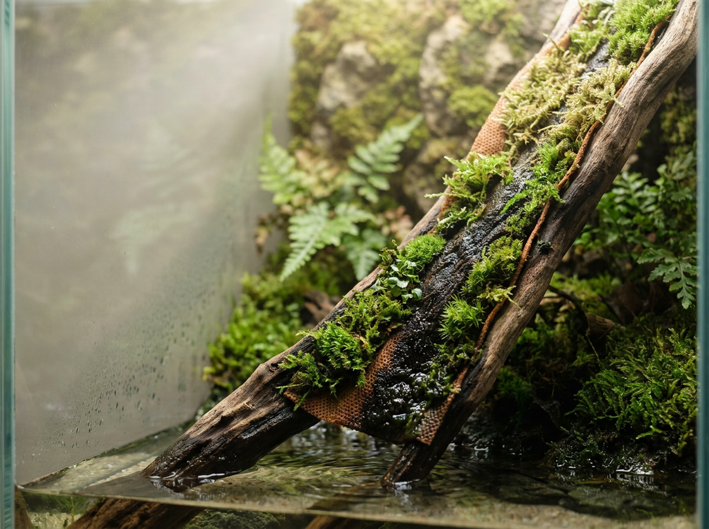 Why Moss Thrives Along Moisture Paths in Paludariums