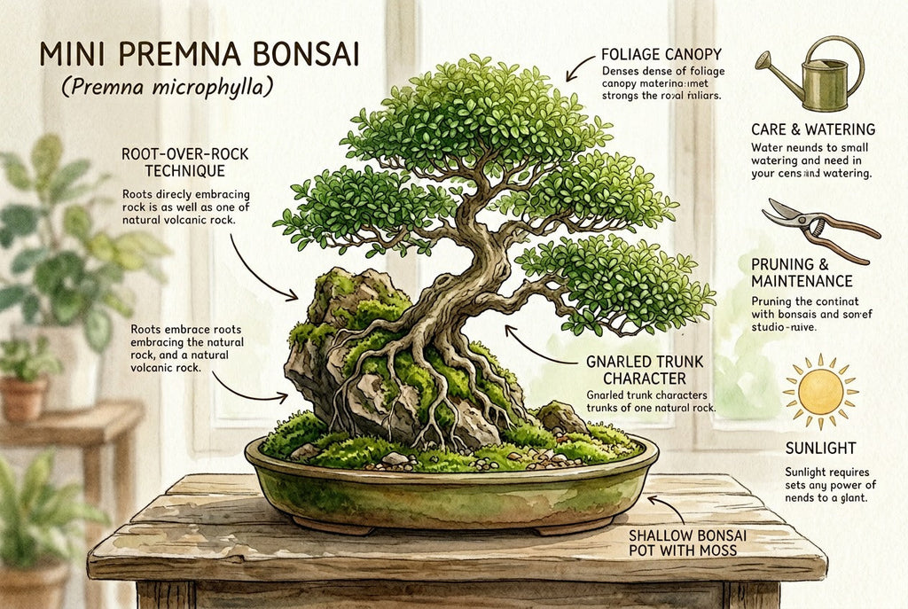 What Is a Mini Premna Bonsai? A Step-by-Step Guide to Making One on Rock