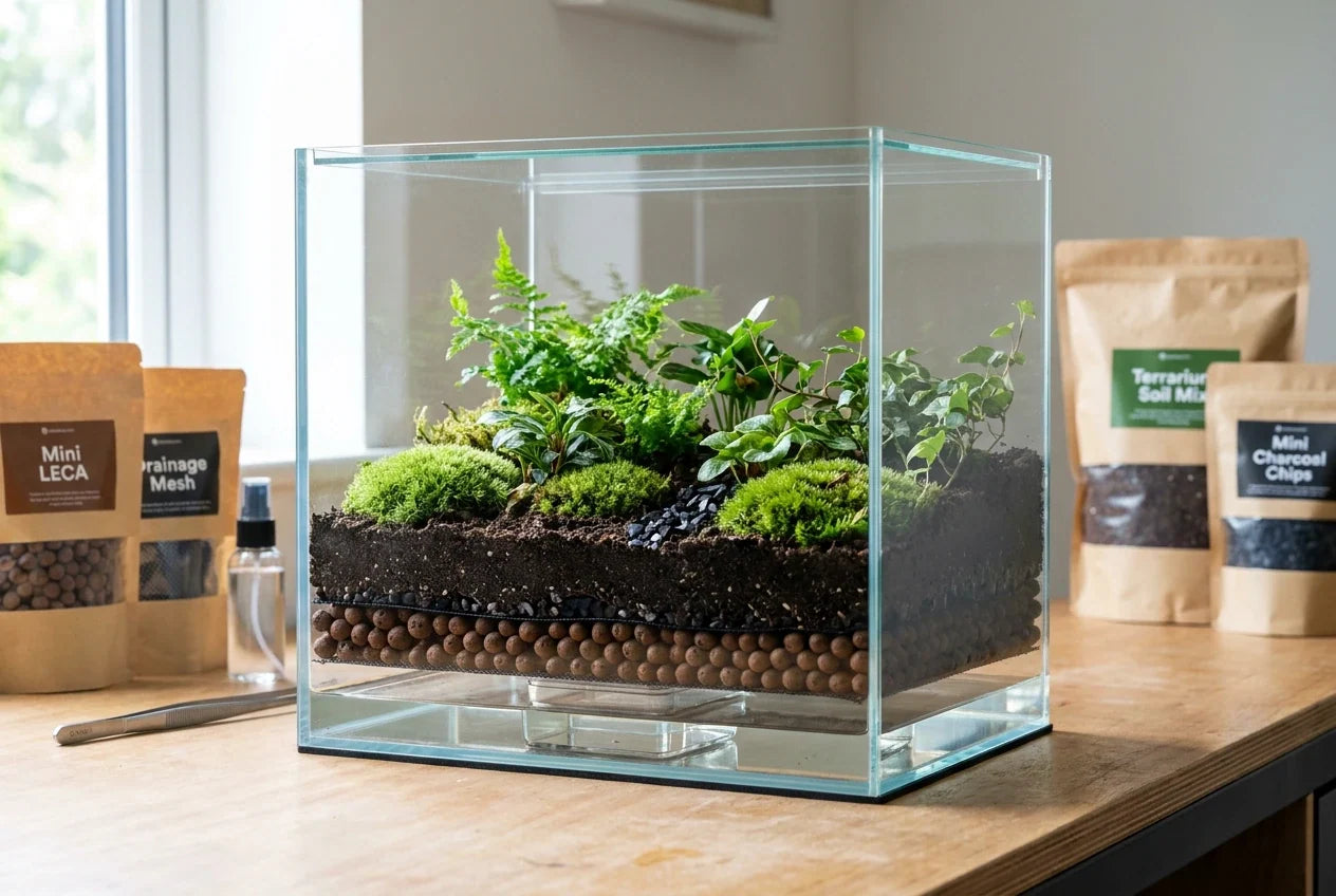 Building a Proper Drainage Layer for Large Terrariums