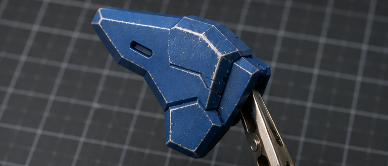 Creating Metallic Scratch Weathering on Model Kits