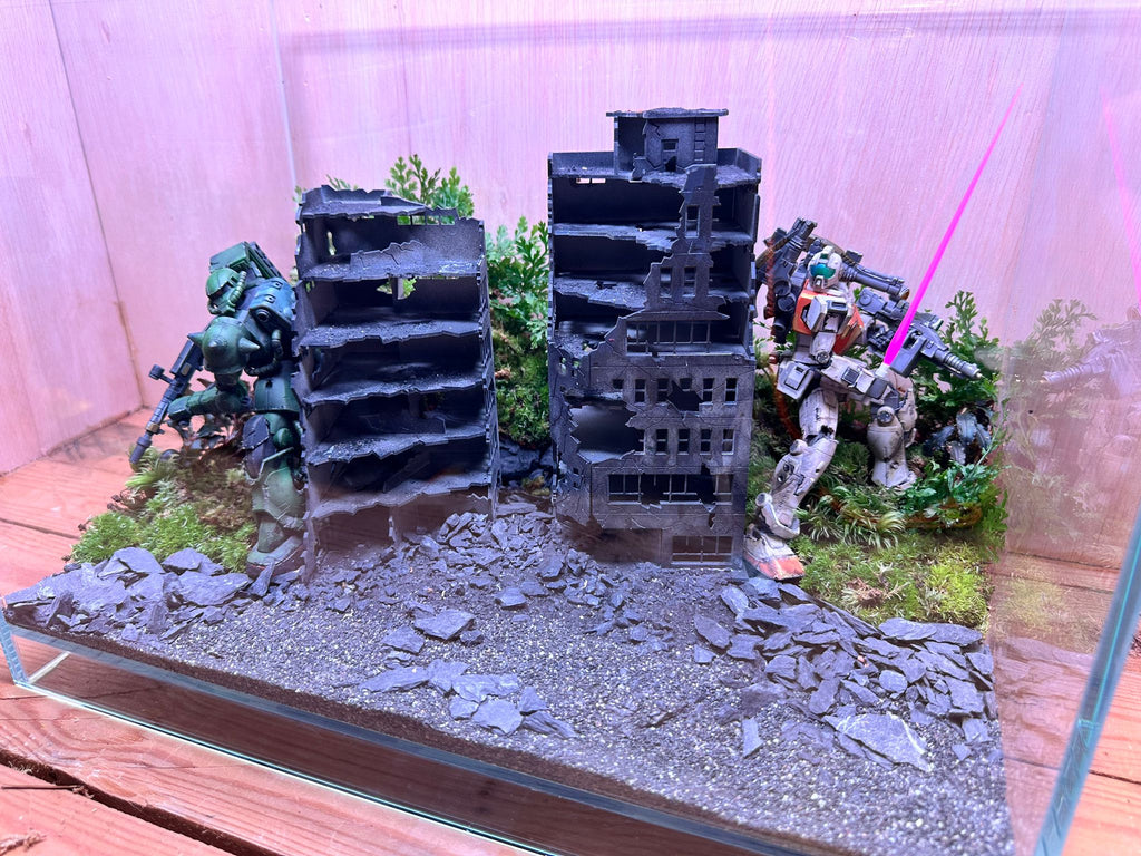GUNPLA TERRARIUM - Urban Battle (Skybox 36x22x26cm)