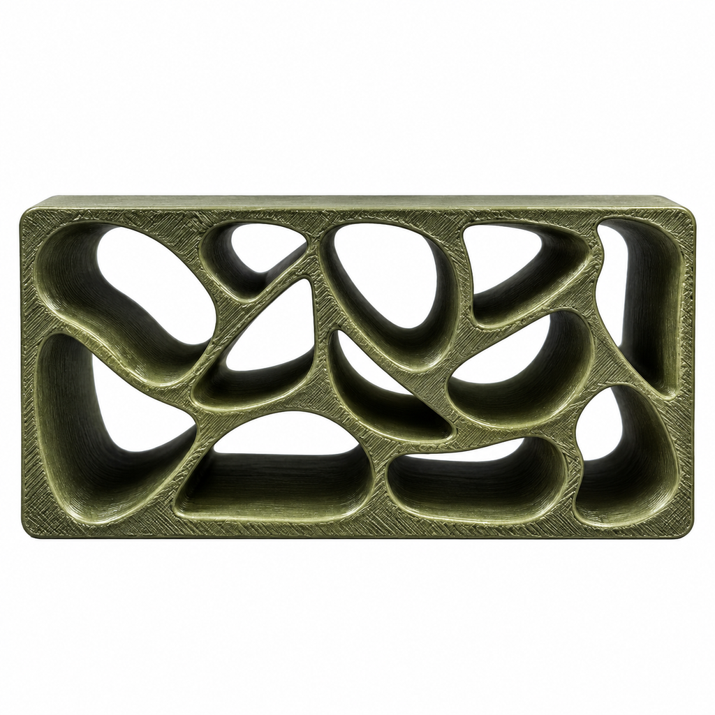 GUSH CAVITY-RECT Shelter (3D Printed / ~14 x 6.5 x 6.5cm)