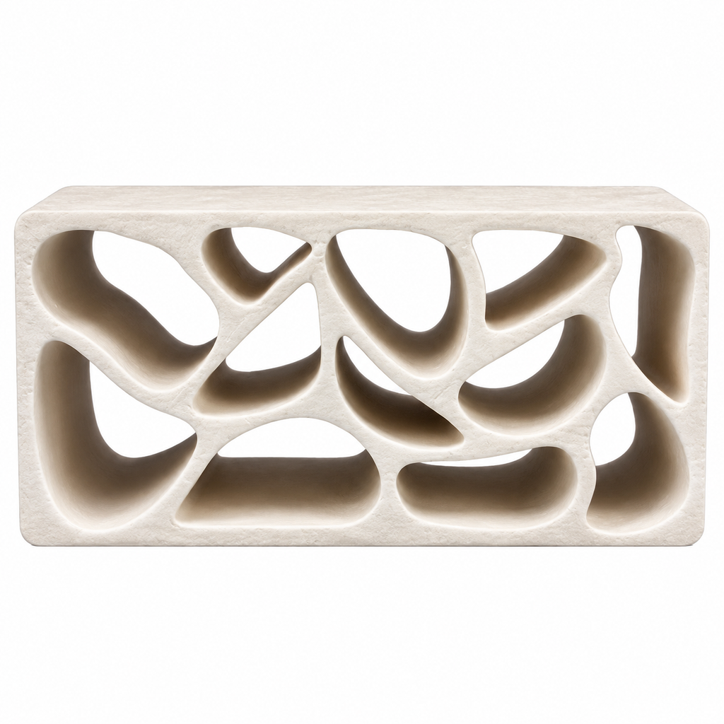 GUSH CAVITY-RECT Shelter (3D Printed / ~14 x 6.5 x 6.5cm)