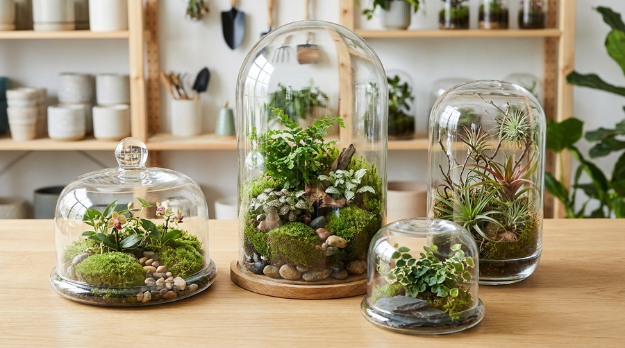 Glass Cloche Terrarium