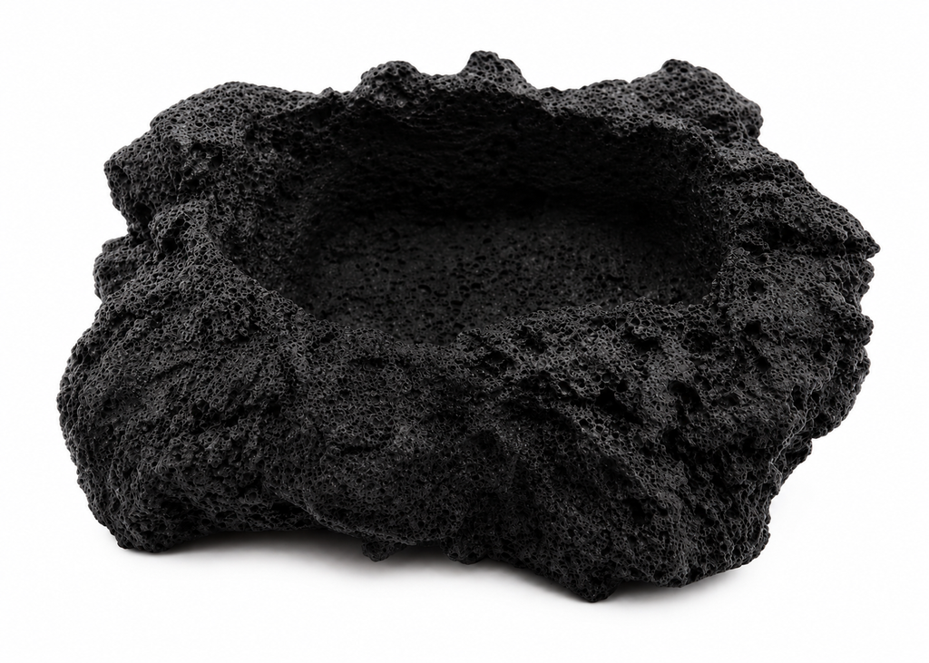 Volanic Rock Pot (Black)