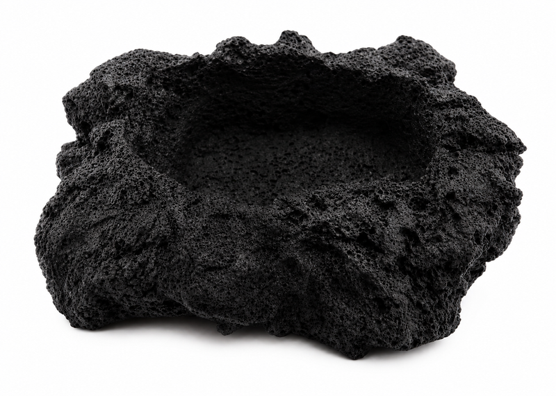 Volanic Rock Pot (Black)