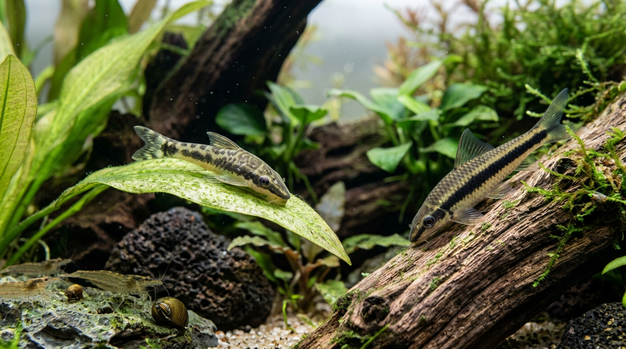 Which are the algae control fishes?