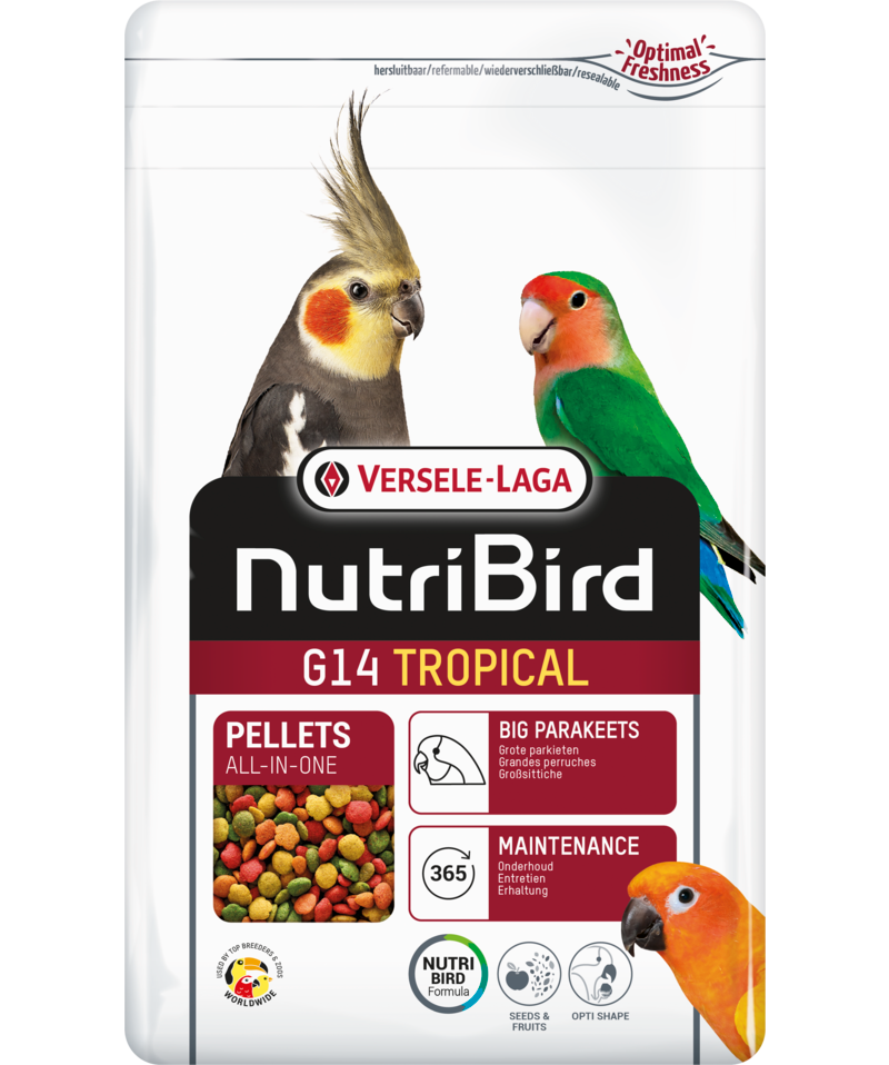 VERSELE-LAGA NutriBird G14 Tropical (1Kg / For big parakeets - multicolor)