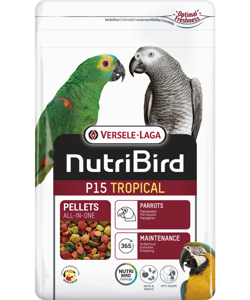 VERSELE-LAGA NutriBird P15 Tropical (1Kg / For parrots - multicolor)