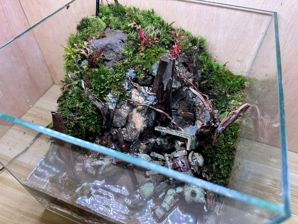 GUNPLA PALUDARIUM - Fallen Zaku (30 x 30 x 30cm)