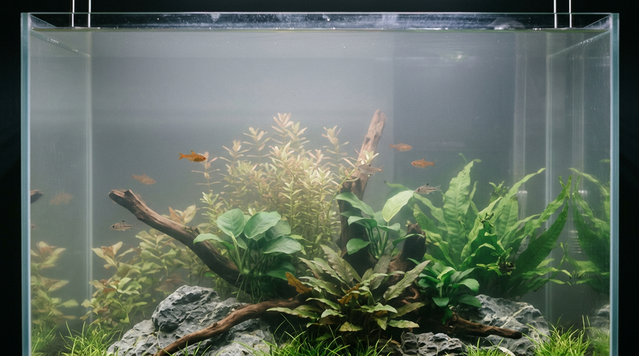 Why is my tank water blurry?