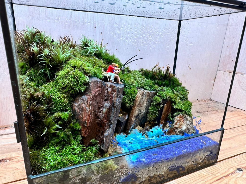 DIORAMA TERRARIUM - Let's Go Fishing (Geometric)