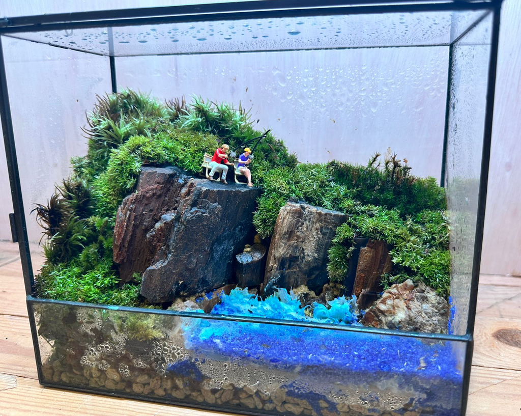 DIORAMA TERRARIUM - Let's Go Fishing (Geometric)