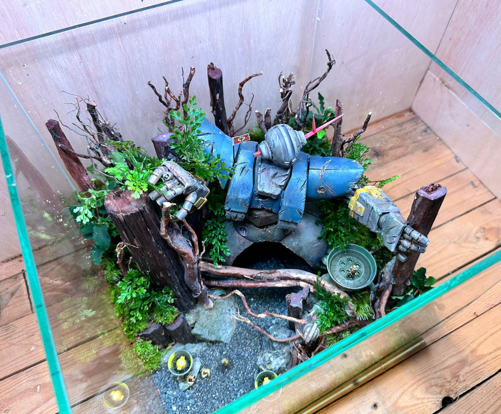 GUNPLA TERRARIUM - Zeon Earth Attack Force Jungle Base (30x30x30cm)