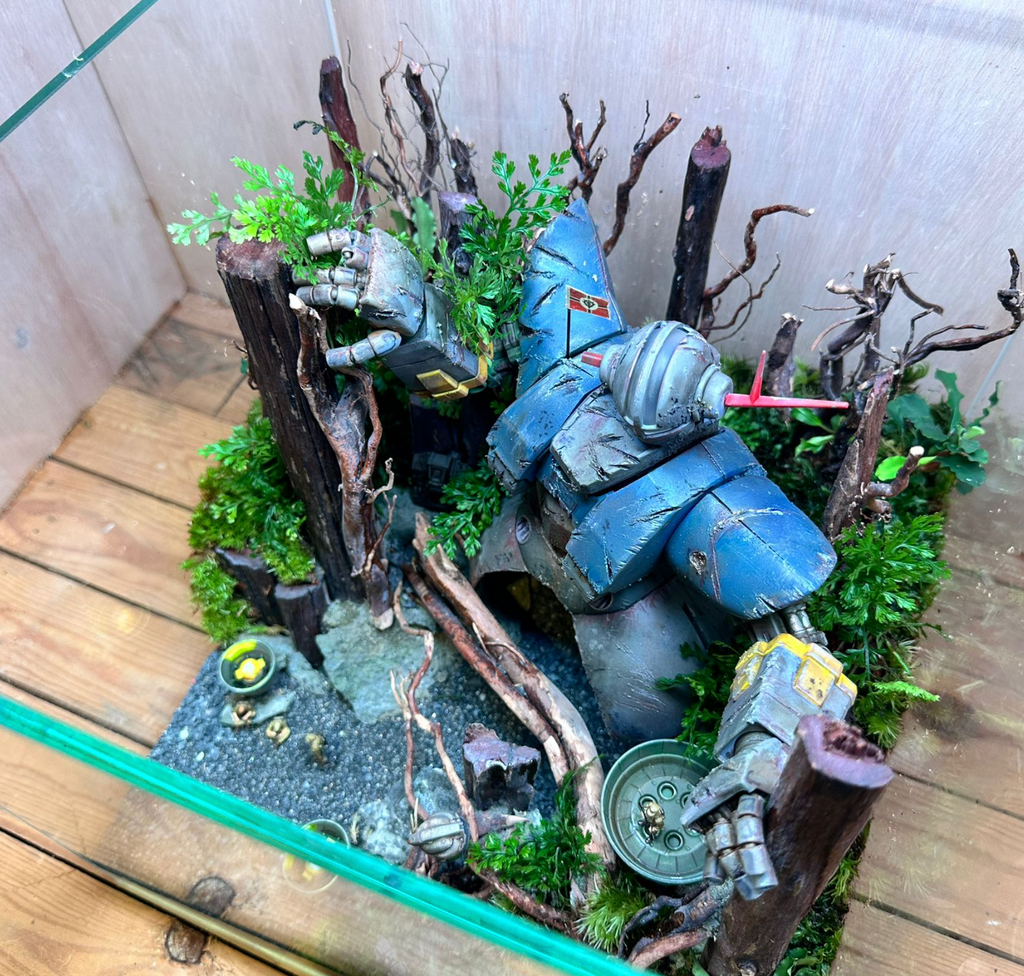 GUNPLA TERRARIUM - Zeon Earth Attack Force Jungle Base (30x30x30cm)