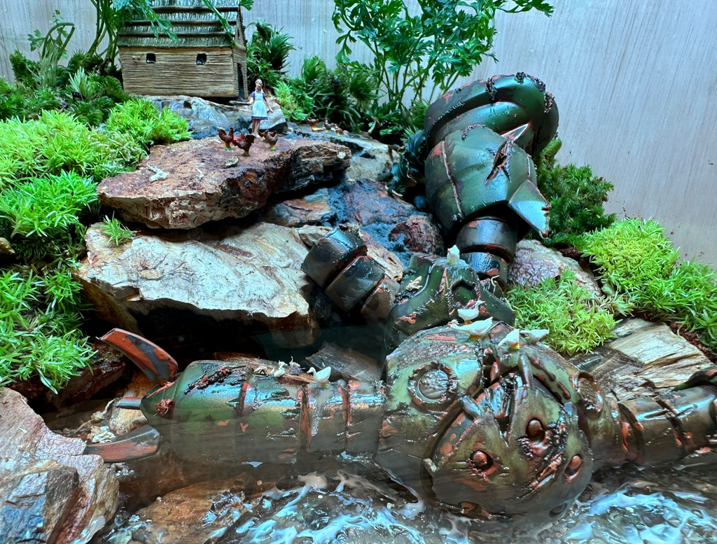 GUNPLA TERRARIUM - After One Year War: Fallen Z'Gok (20x20x20cm)