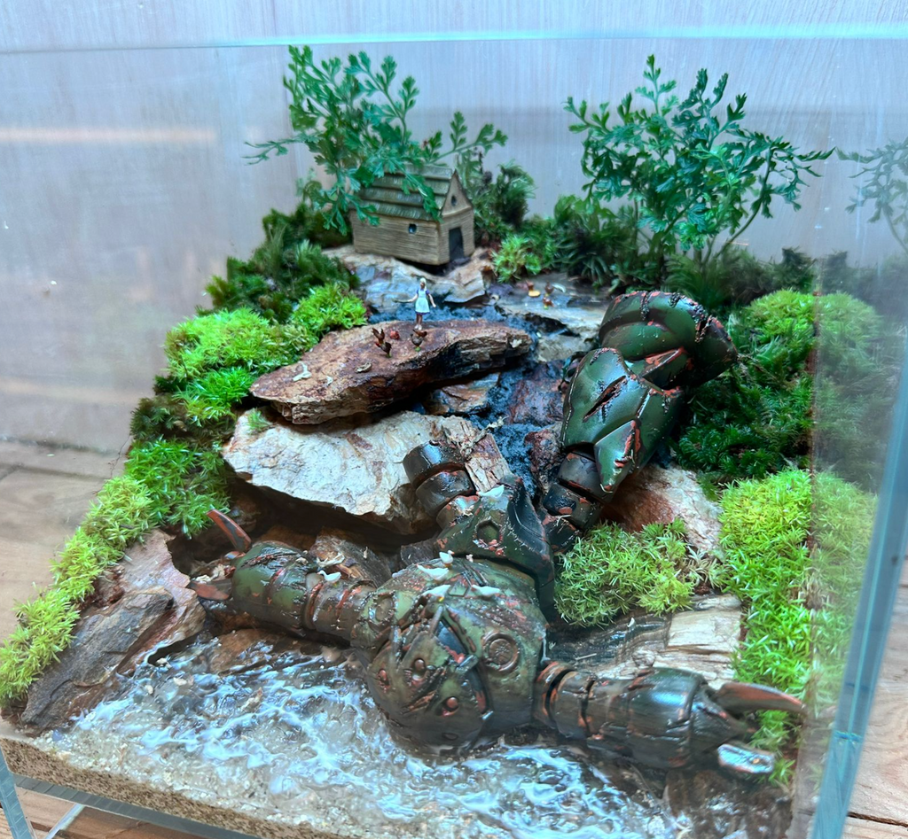 GUNPLA TERRARIUM - After One Year War: Fallen Z'Gok (20x20x20cm)