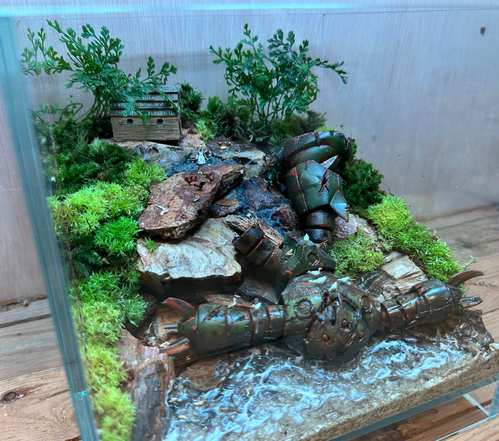 GUNPLA TERRARIUM - After One Year War: Fallen Z'Gok (20x20x20cm)