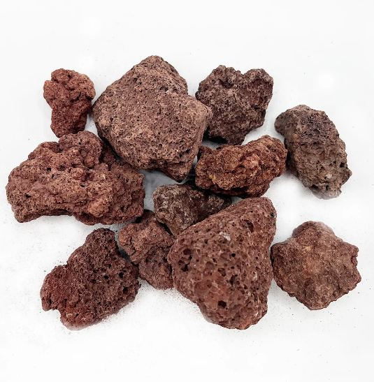 Red Volcanic Rocks (S-M-L / Per Kg)