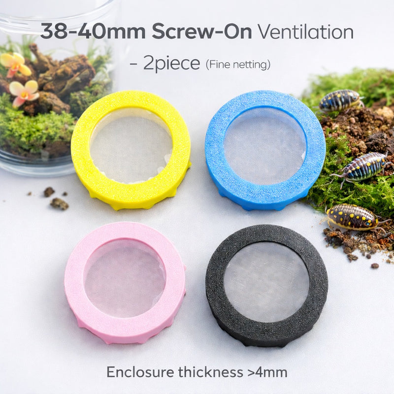Terrarium Vent (Screw-on Ventilation Cap for Isopod/SpringTail/Fruitflies)