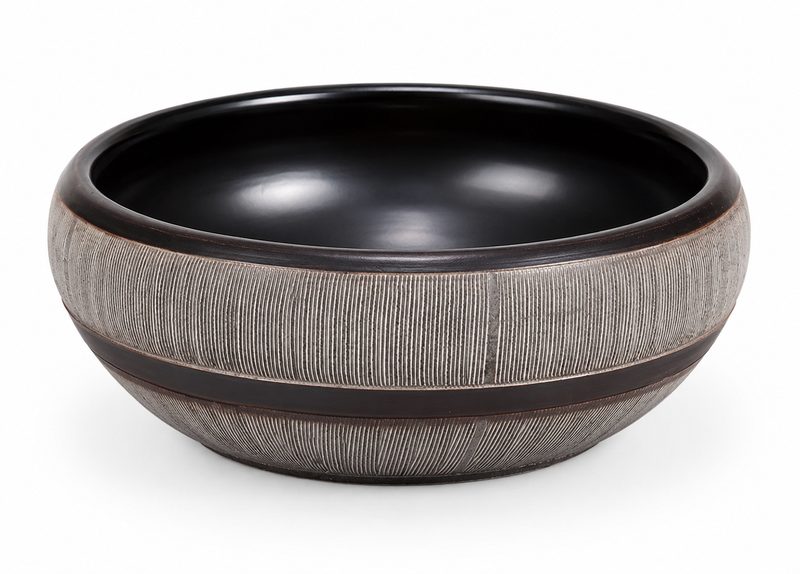 Lily Pot (Ceramic / Wood Grain)