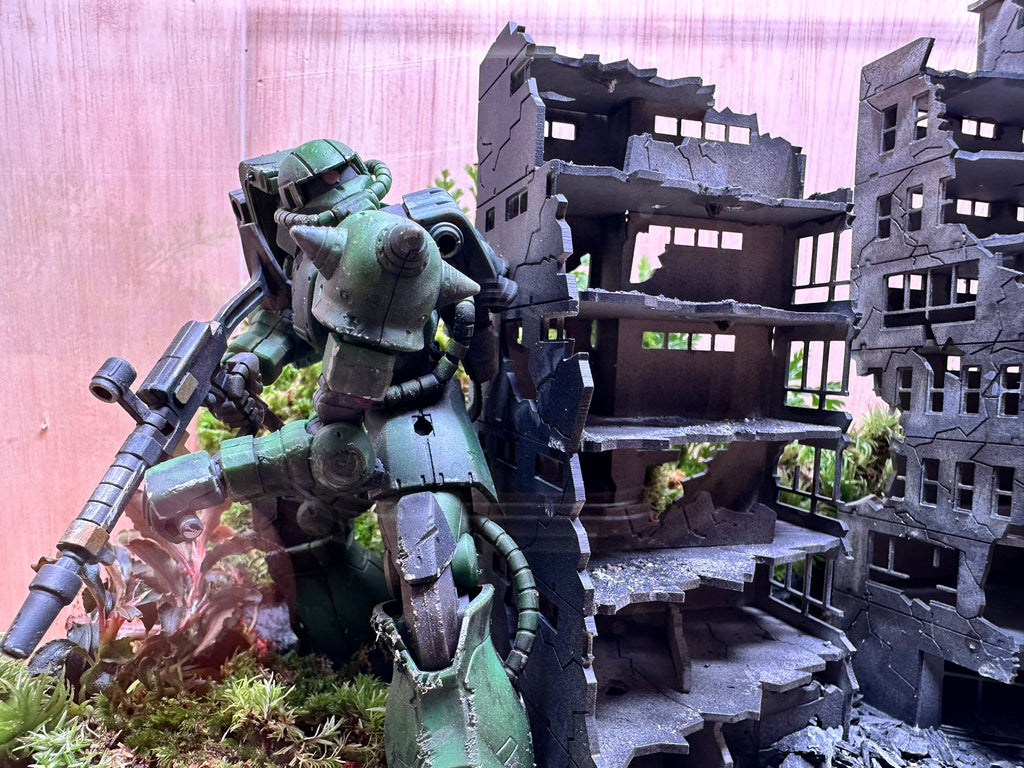 GUNPLA TERRARIUM - Urban Battle (Skybox 36x22x26cm)