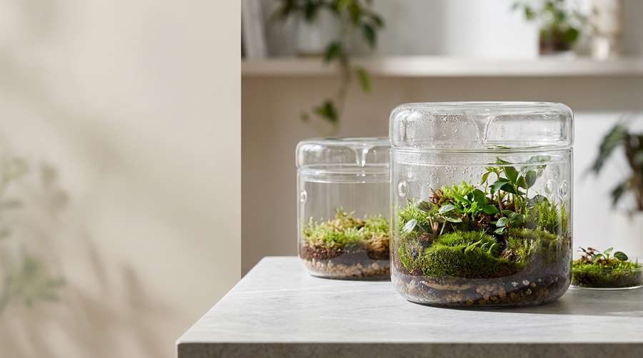 Glass Containers with Lid