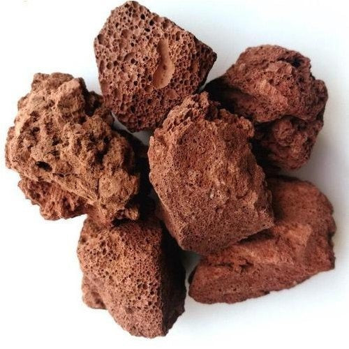 Red Volcanic Rocks (S-M-L / Per Kg)