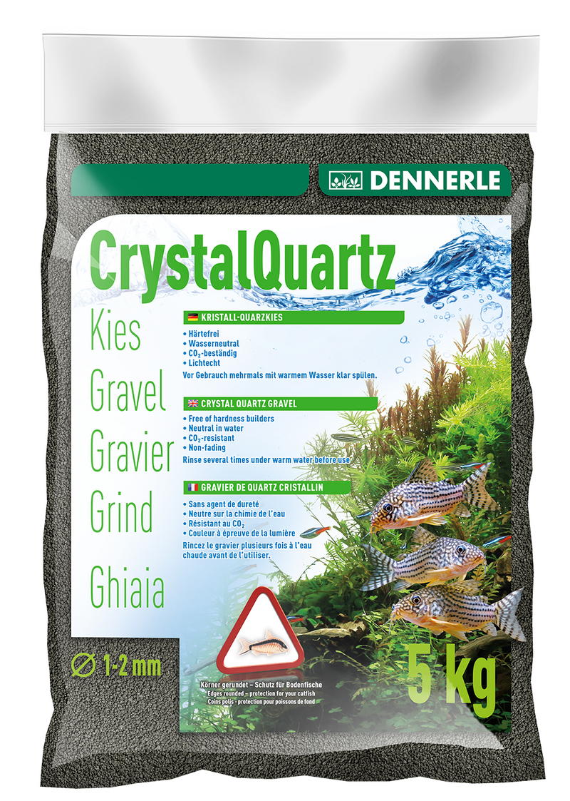 DENNERLE Crystal Quartz Gravel (Diamond Black / 10KG)
