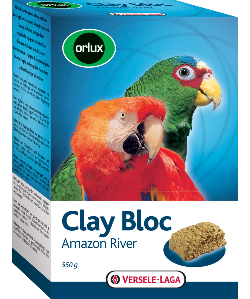 VERSELE-LAGA Orlux Clay Bloc Amazon River (Clay Cake for Parrots 550g)