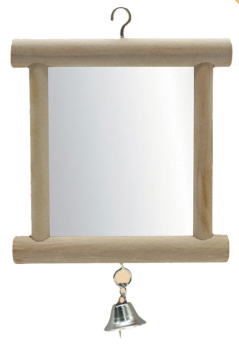 FIDS-PLAY HANGING Mirror (Dual Sides / Wooden / with Bell)