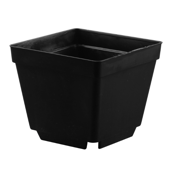 GCS Square Pot (L / Black / 10 x 10 x 8.5cm)