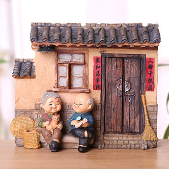 TERRA Old Couple (At Home 2 / 19x8x15cm)