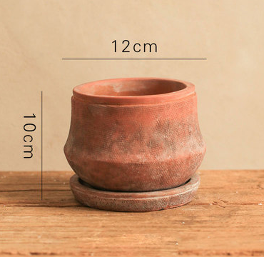 TERRA POTS TERRACOTTA - Cottage Style Urn Pot (With Tray)