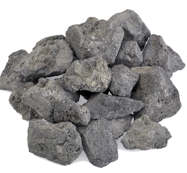 BorneoWild Black Lava Stones (S / Per Kg)