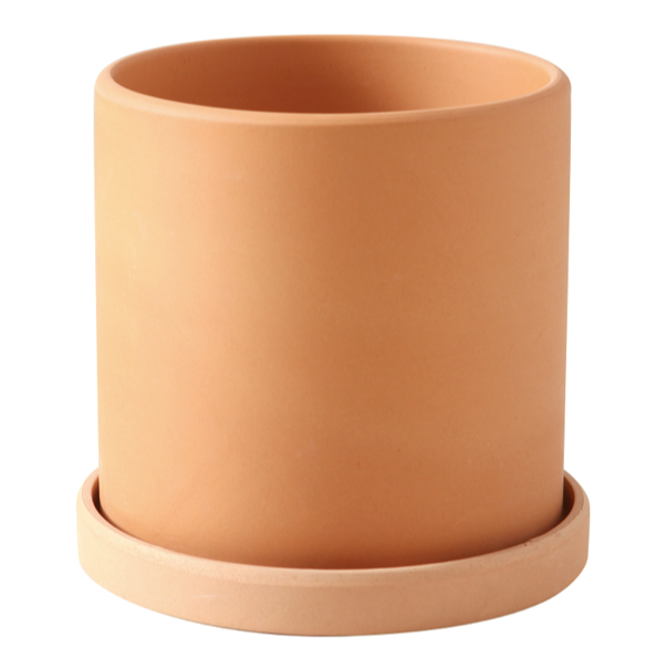 TERRA POTS TerraCotta Cylinder (with Tray)