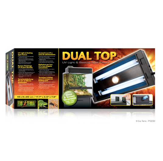 EXO-TERRA Dual Top UV LIght & Basking Fixture (PT2230)
