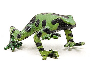 GCS Figurine Green & Black Pioson Dart Frog (4cm)