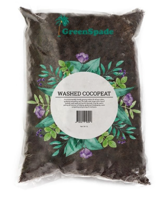 GREENSPADE Washed Cocopeat (5L)