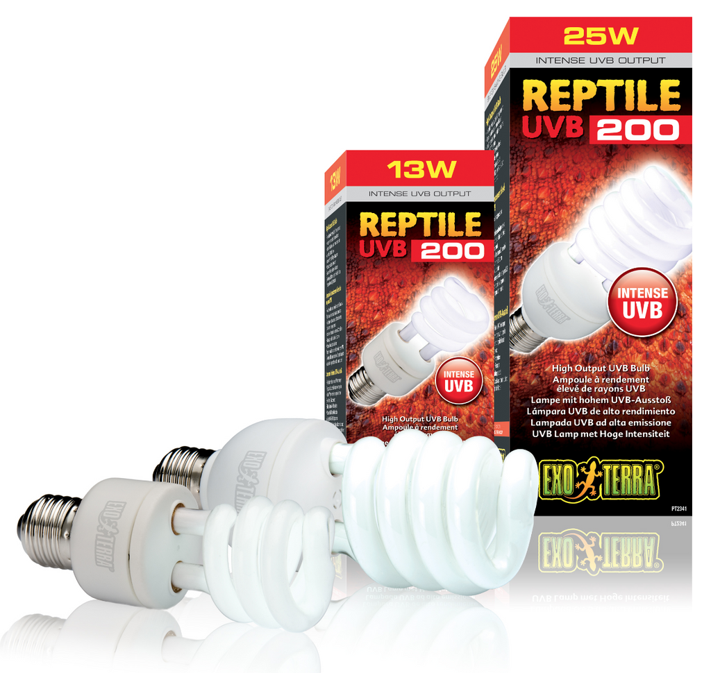 EXO-TERRA UVB BULB Reptile 200 (High UV Requirement Reptiles)