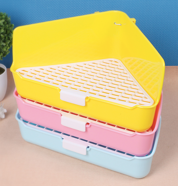GCPETS Rabbit Toilet (Triangle / Blue / L)