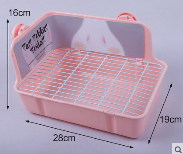 GCPETS Rabbit Toilet (Rectangle / Pink / L)